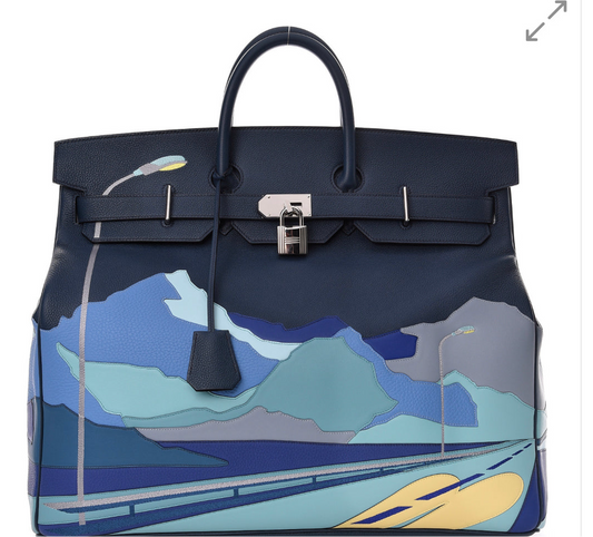 Hermès HAC Birkin 50 "Endless Road"
BOUTIQUE
Limited, Bleu de Prusse Togo Palladium
Hardw