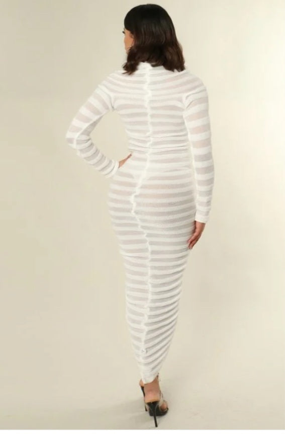 White maxi dress