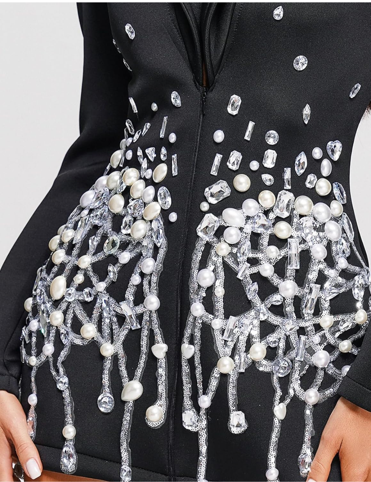 Stunning diamond blazer coat