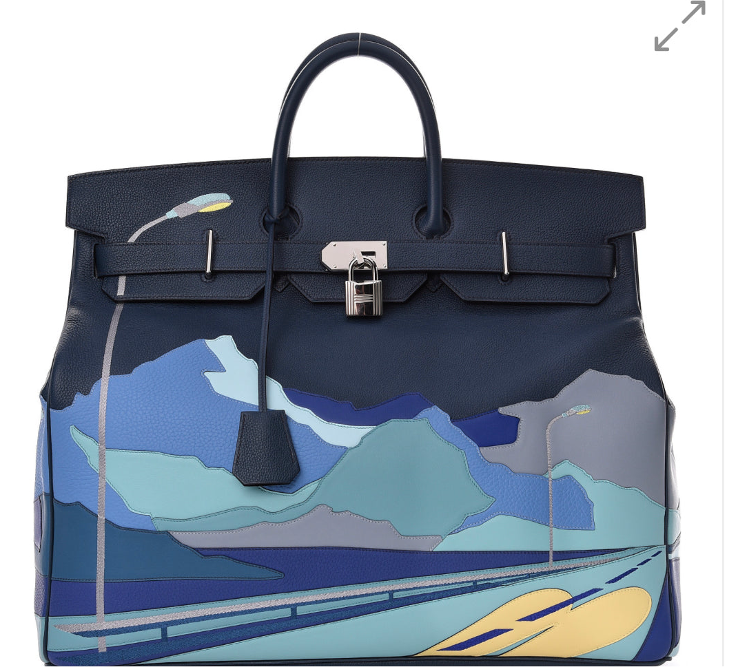 Hermès HAC Birkin 50 "Endless Road"
BOUTIQUE
Limited, Bleu de Prusse Togo Palladium
Hardw
