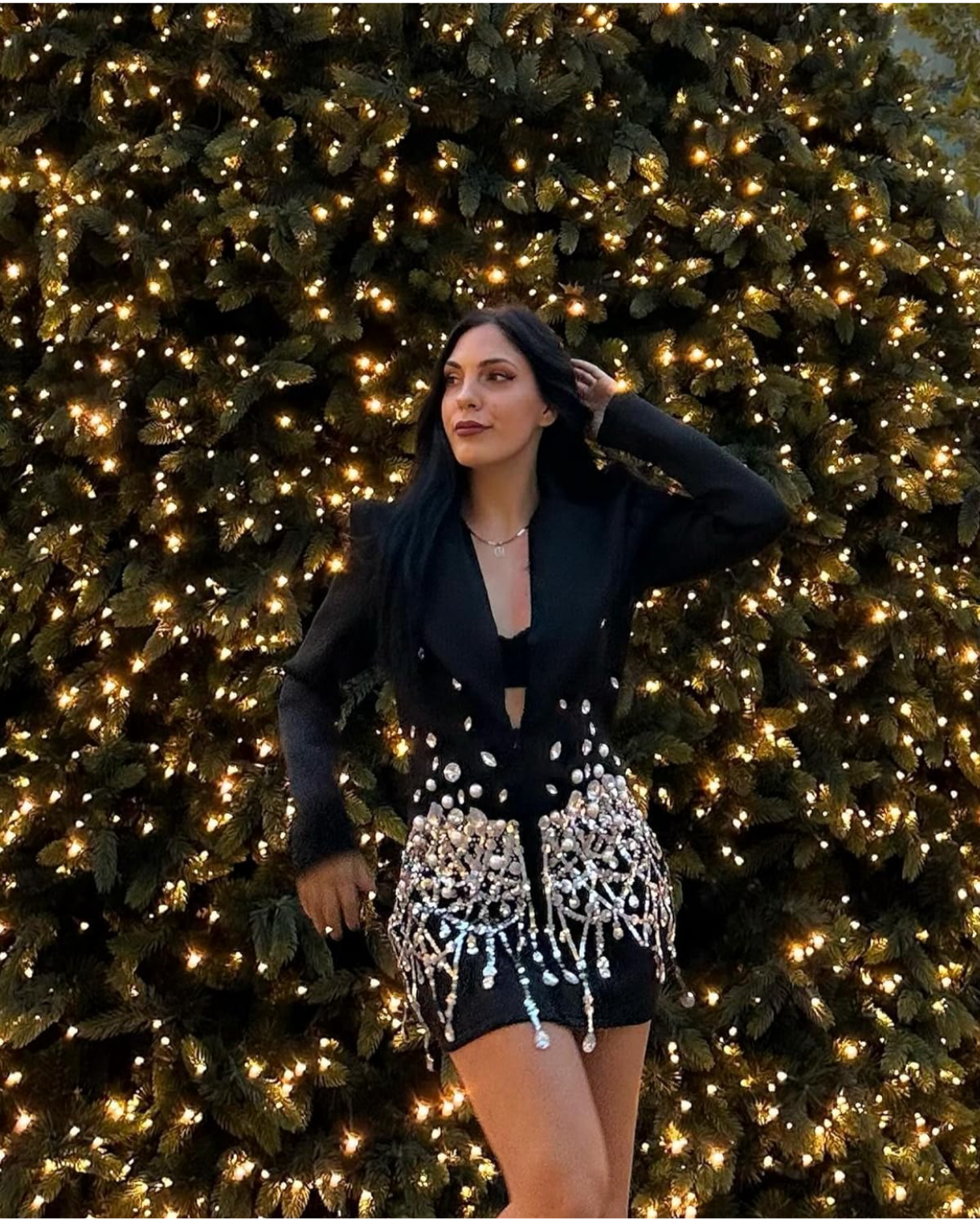 Stunning diamond blazer coat