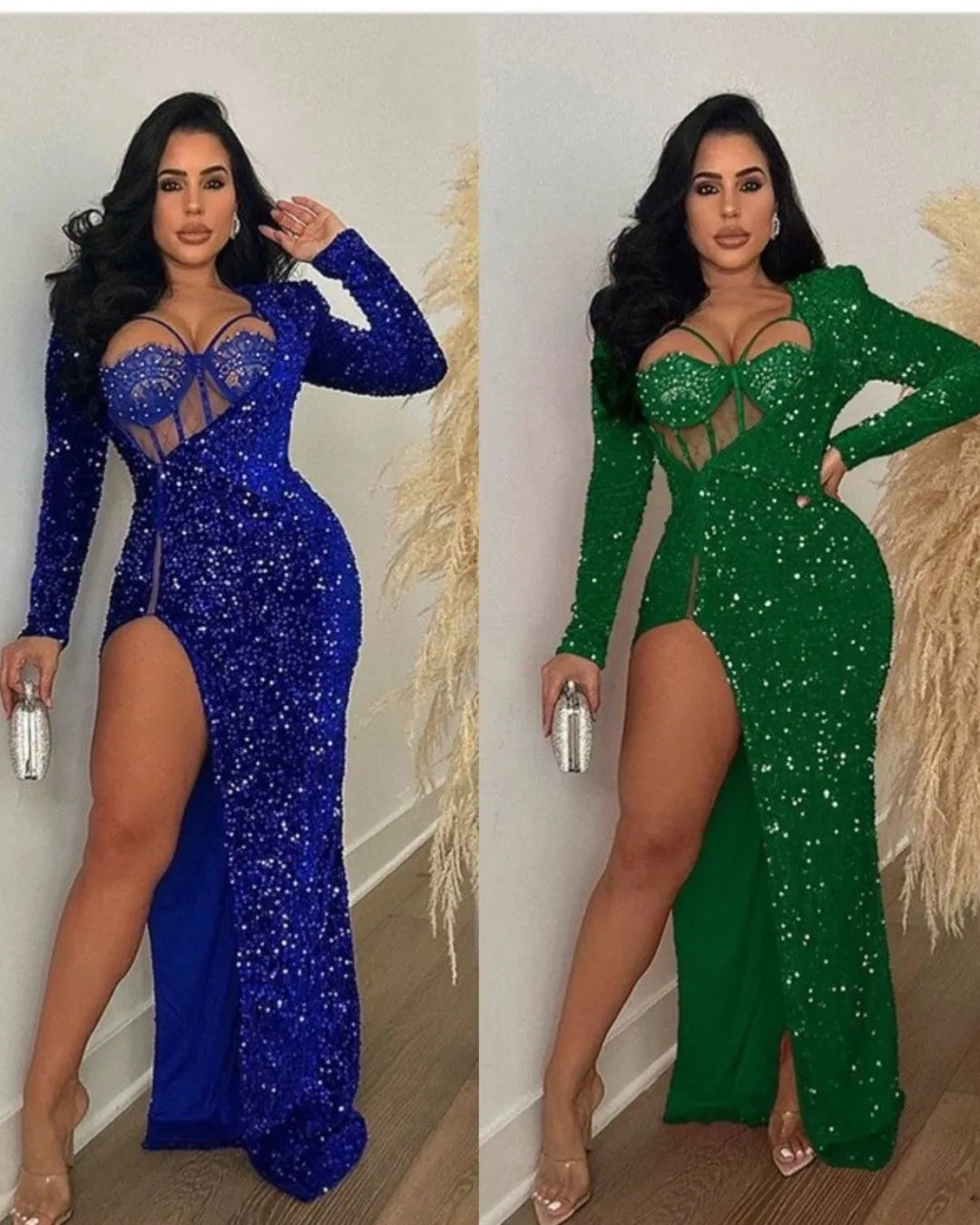 Red carpet goddess in Sequin