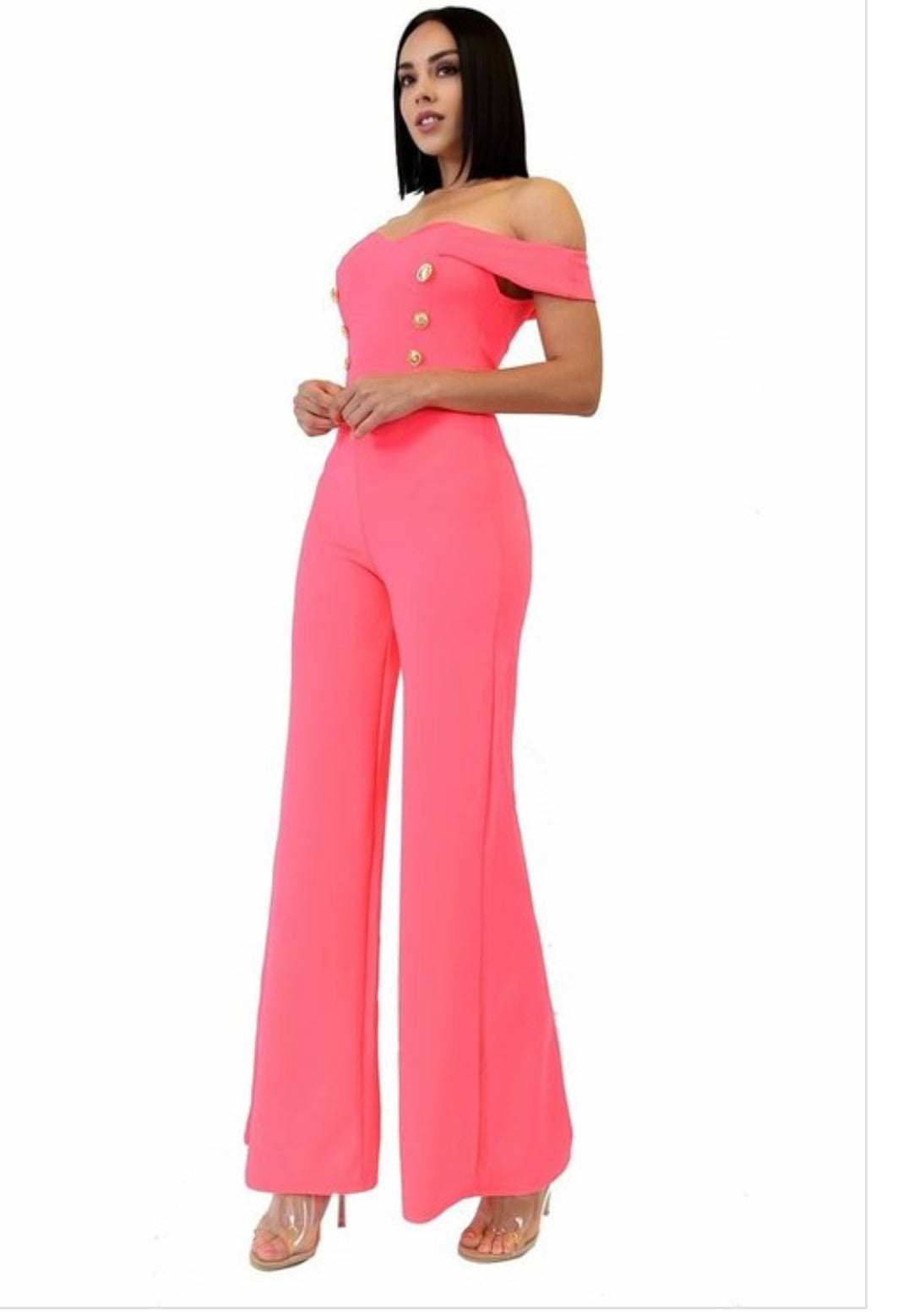 OFF SHOULDER JUMPSUIT