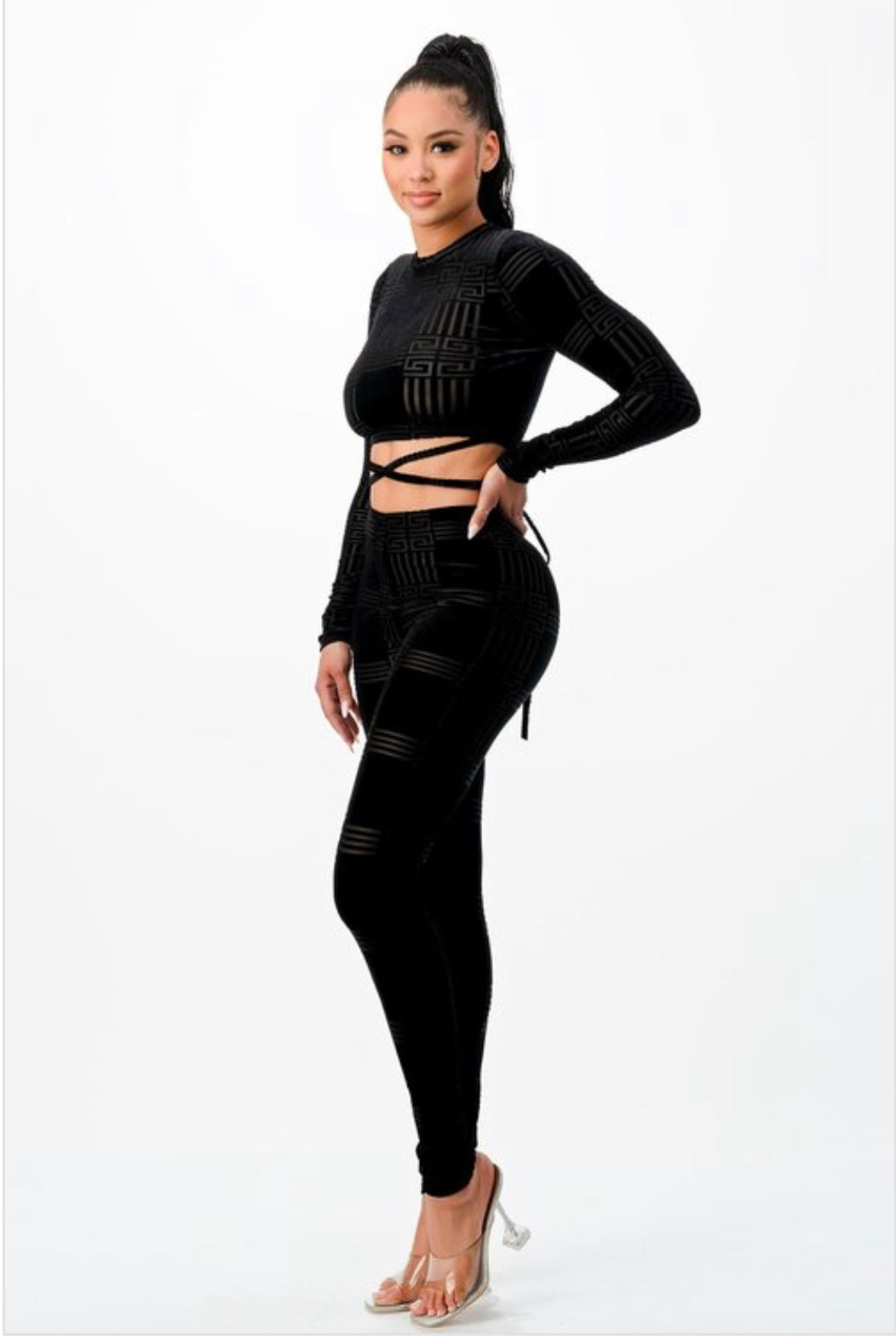 Ladies Cable Ribbed Knitted Baggy Casual 2 Pcs Loungewear Set