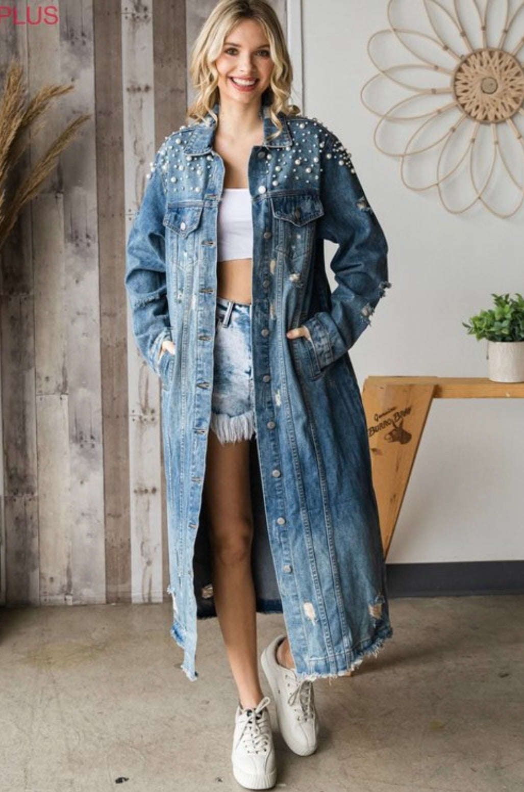 Rhinestone Denim Jacket