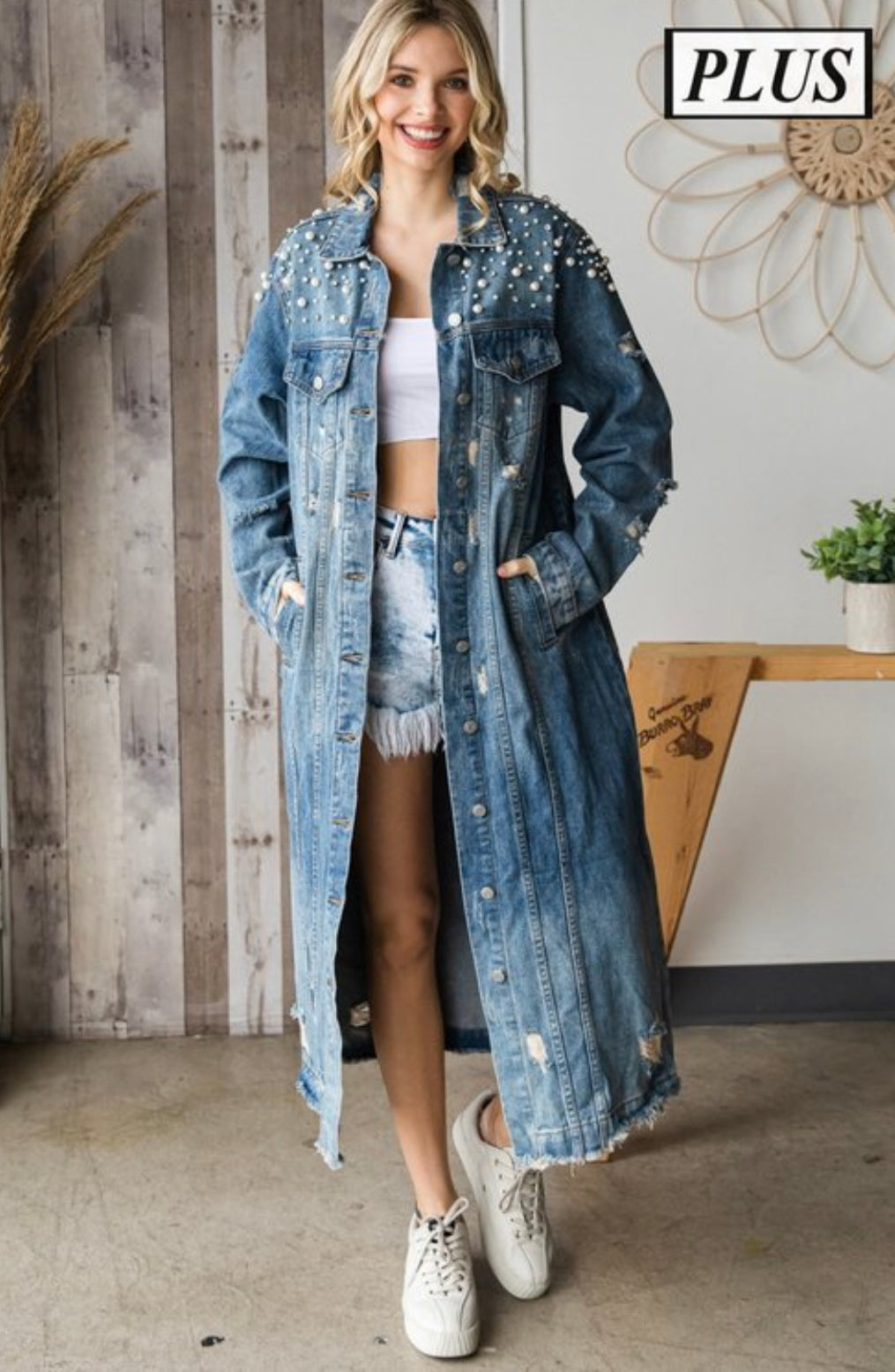 Rhinestone Denim Jacket