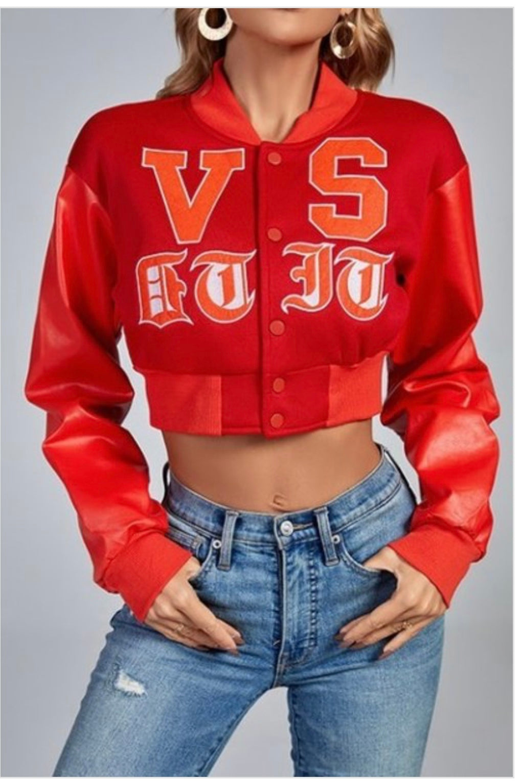 Red Crop Jacket