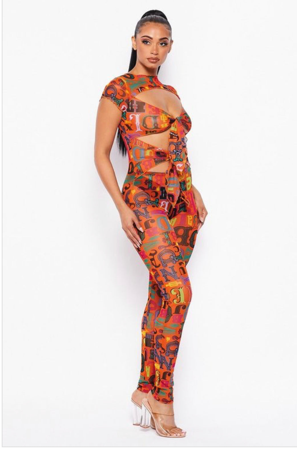 "COLOR ME BAD STRETCH JUMPSUIT