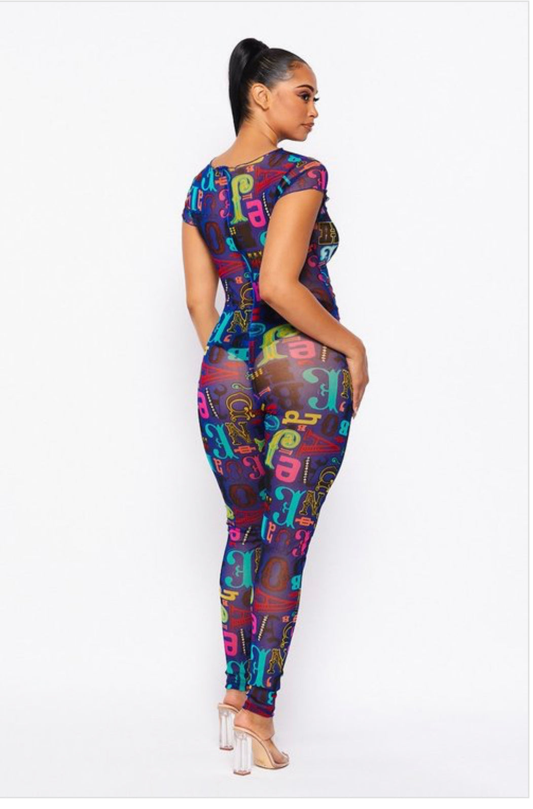 "COLOR ME BAD STRETCH JUMPSUIT