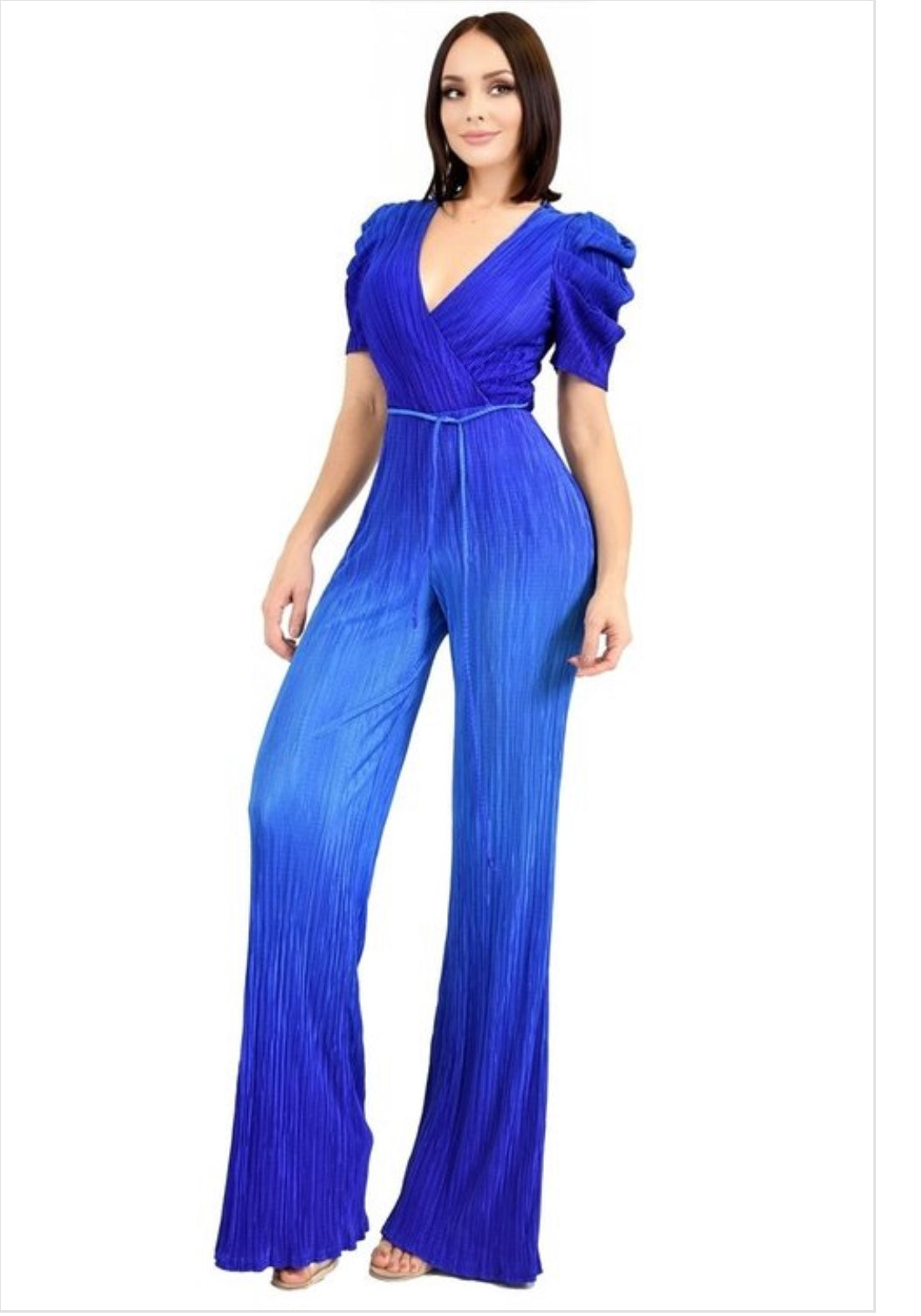 GRADIENT PUFF JUMPSUIT