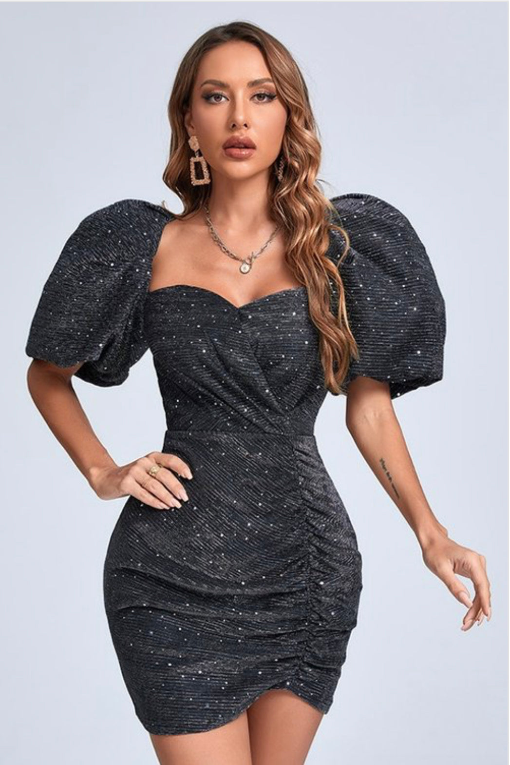 Shrink fold dress
