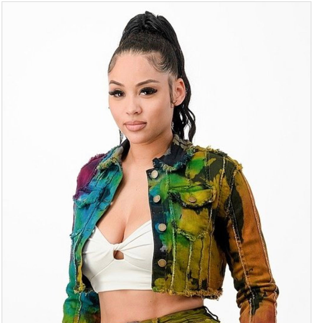 Verti patch long sleeve jacket