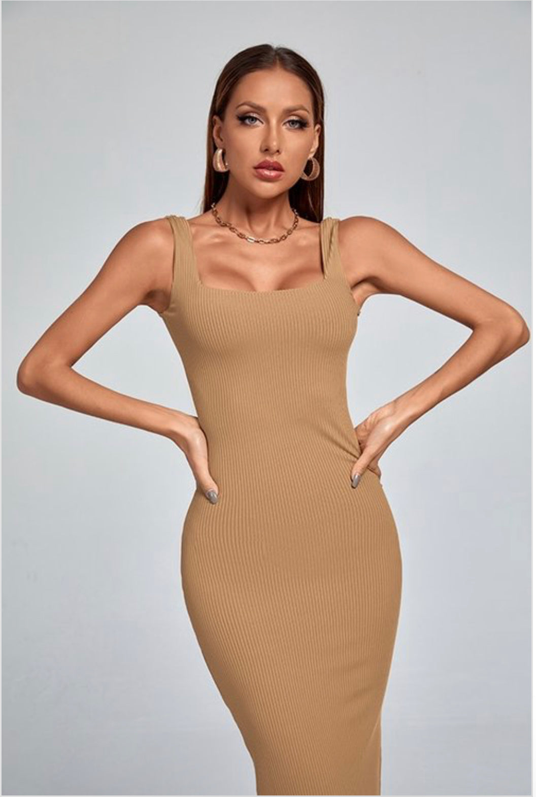 Neck sling dress