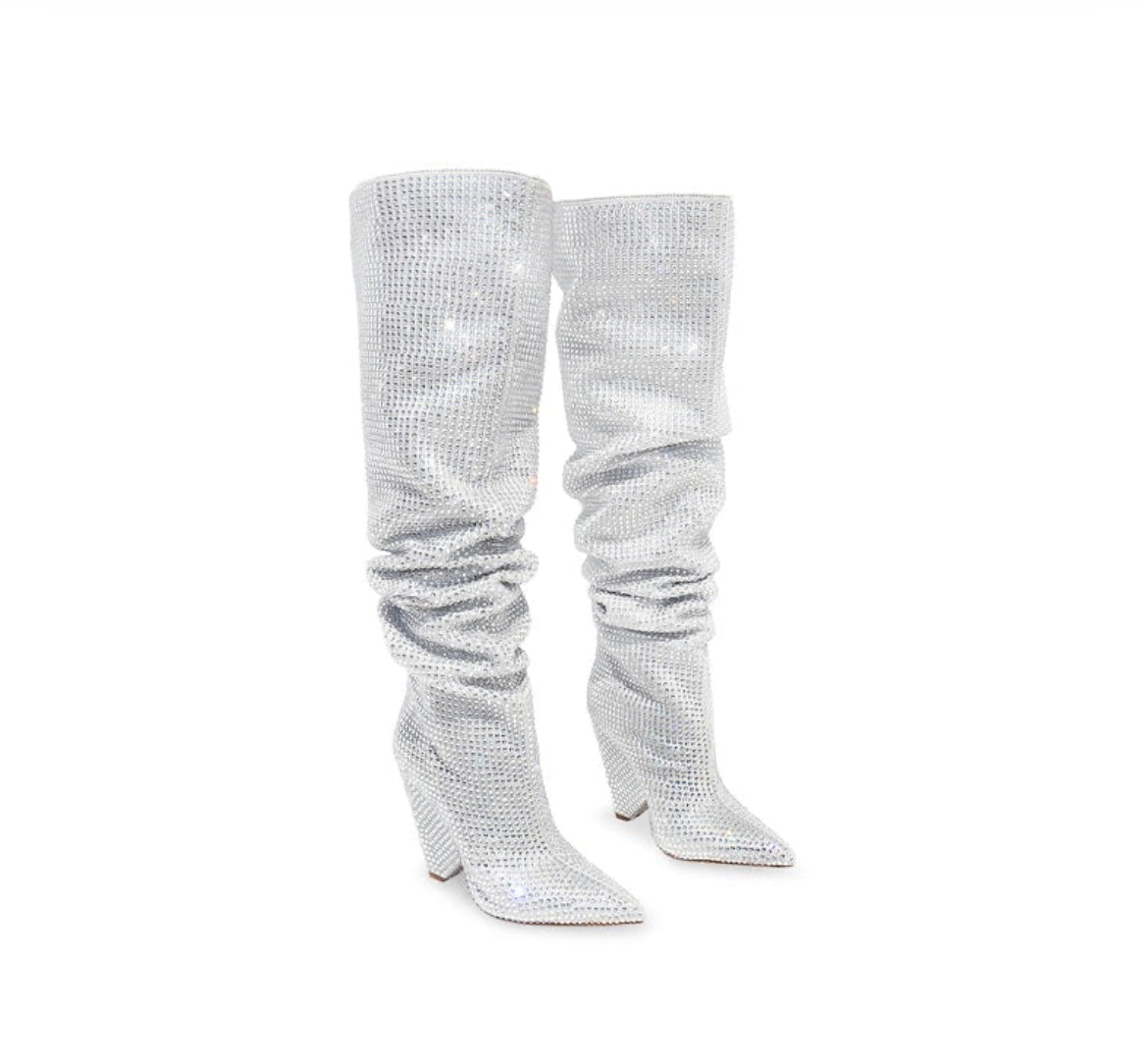 NANO RHINESTONE BOOTS