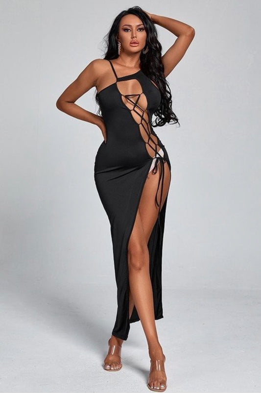 Lace up Dress