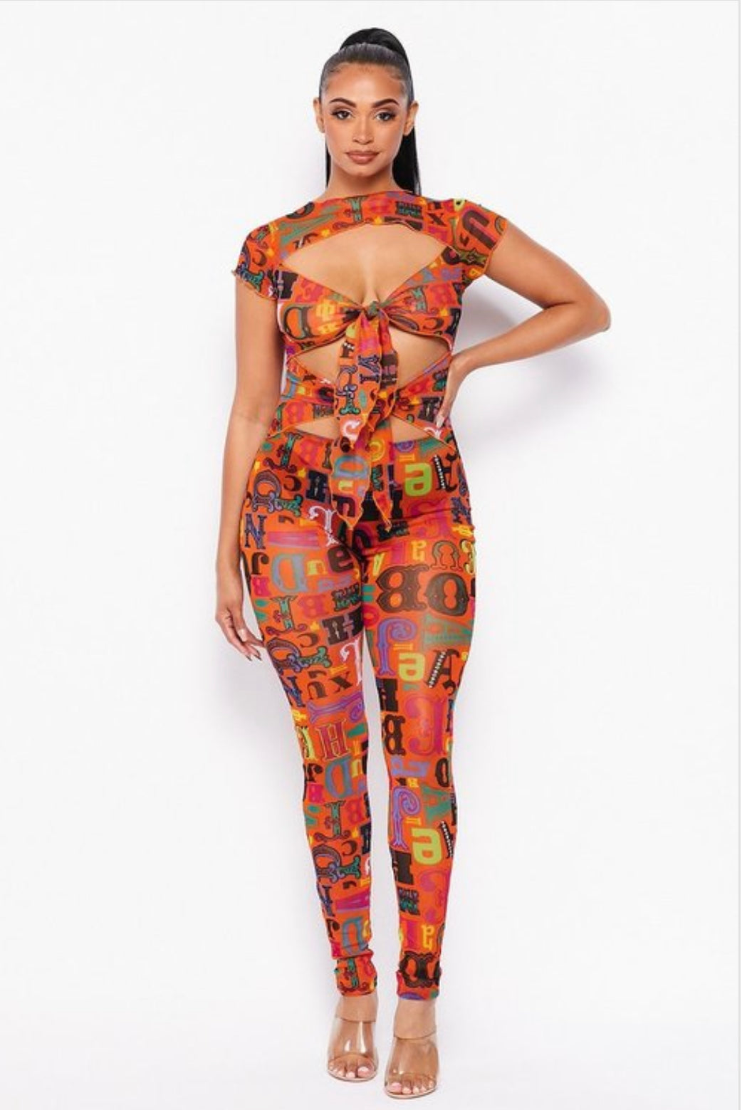 "COLOR ME BAD STRETCH JUMPSUIT