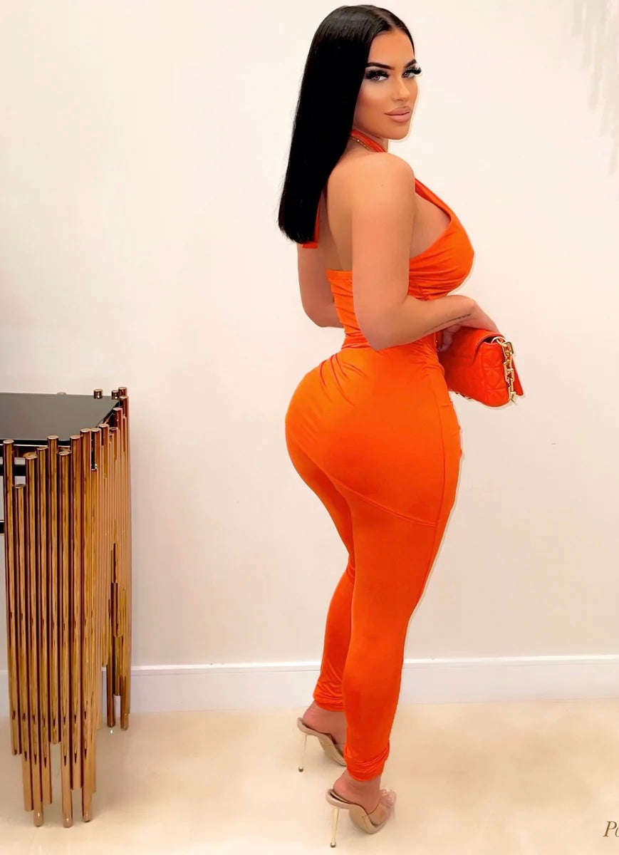 caged jumpsuit