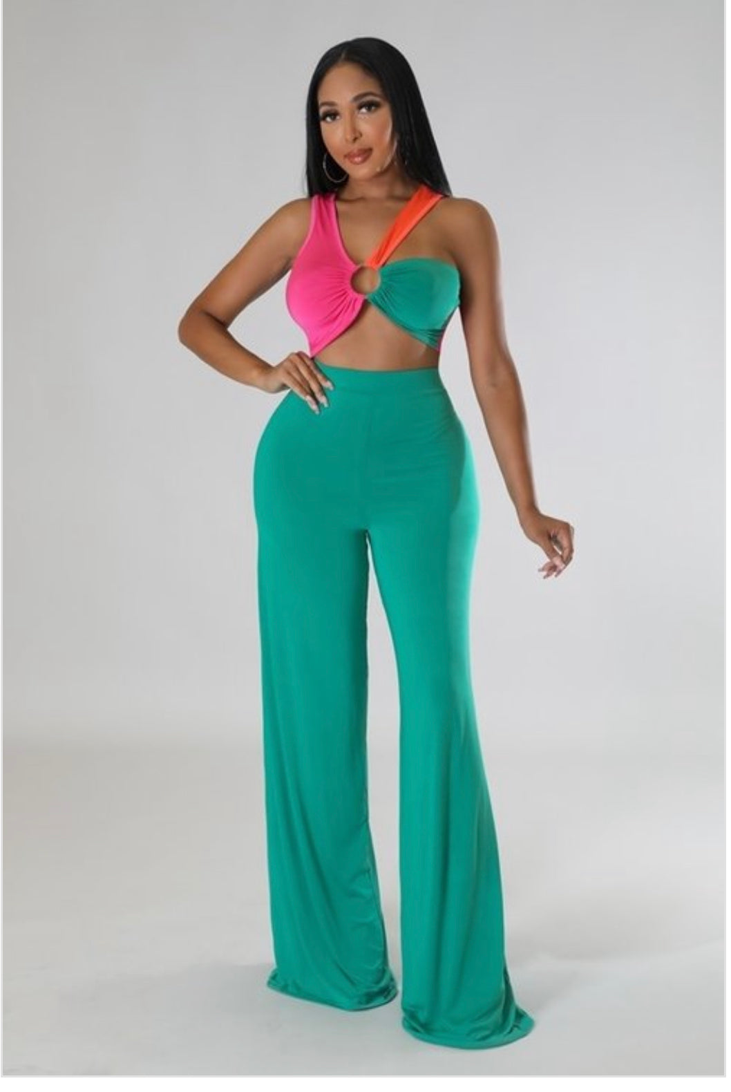 Multi colored suit
