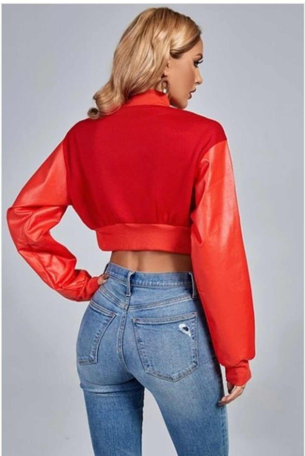 Red Crop Jacket