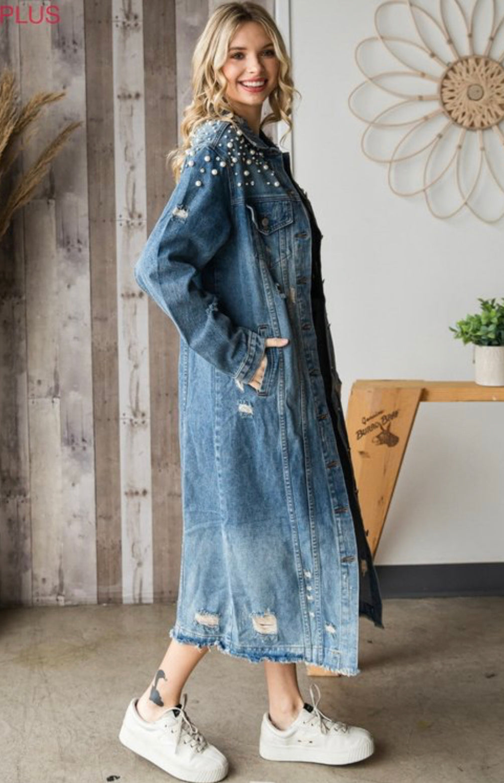 Rhinestone Denim Jacket