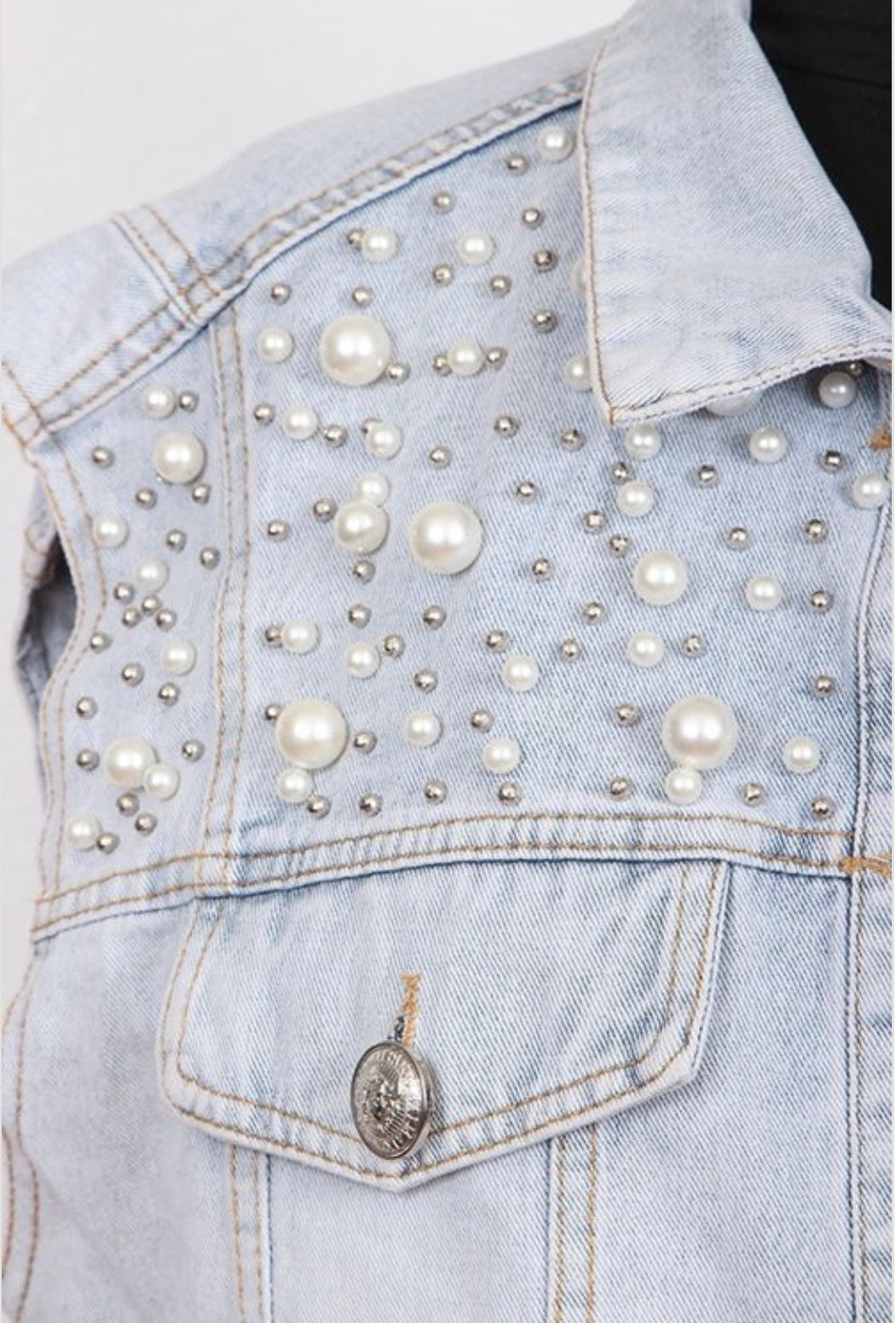 Denim muscle vest