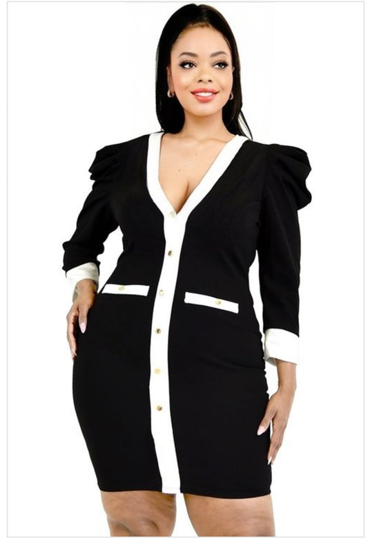 TRIM PUFF Plus Size